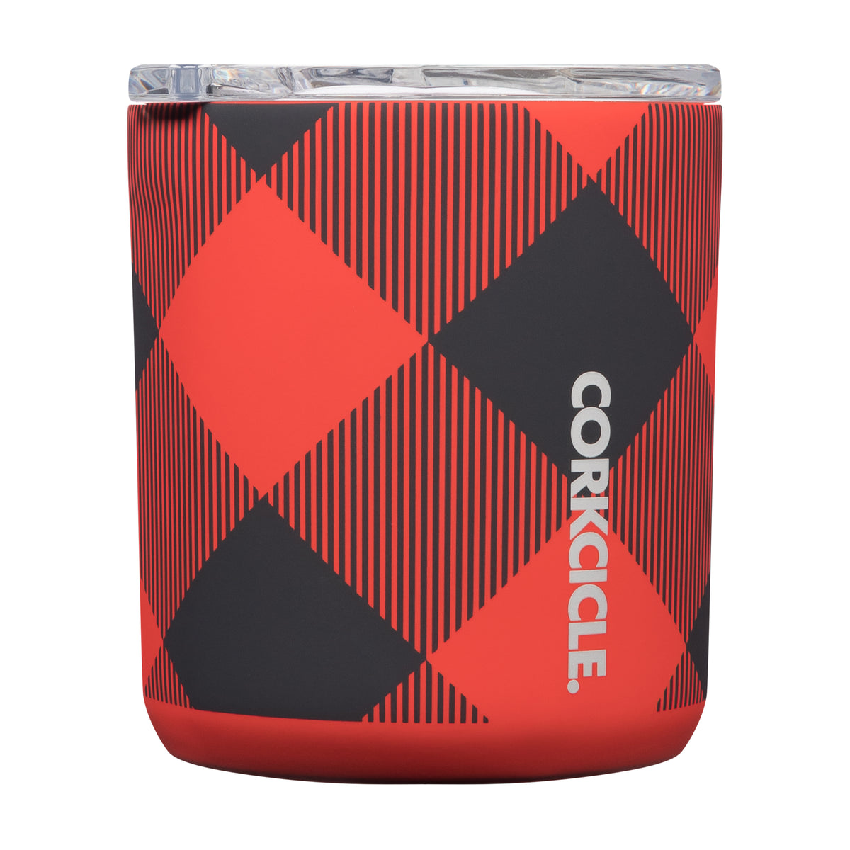 CORKCICLE - Buzz Cup Buffalo Plaid Red 12 oz