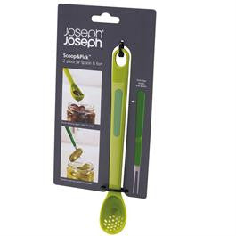 JOSEPH JOSEPH Scoop &amp; Pick Jar Spoon &amp; Fork