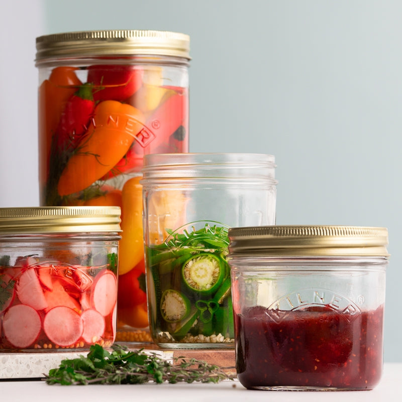 Kilner Wide-Mouth Preserve Jars-200 ml