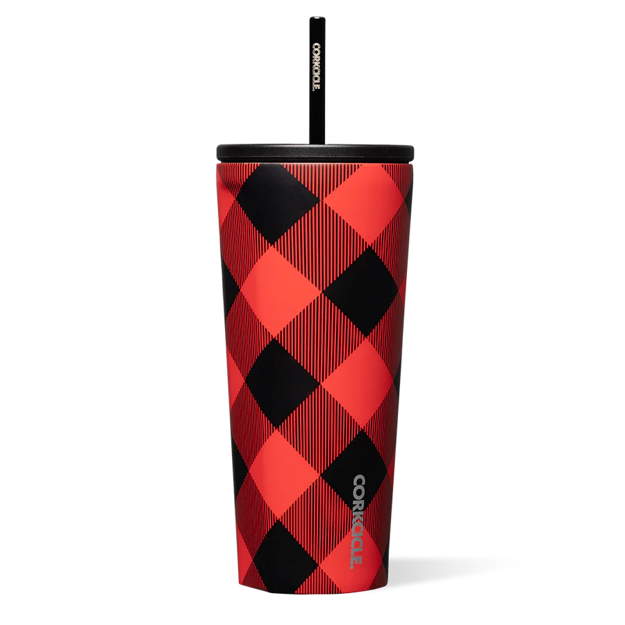 CORKCICLE - Cold Cup Buffalo Plaid Red 24 oz