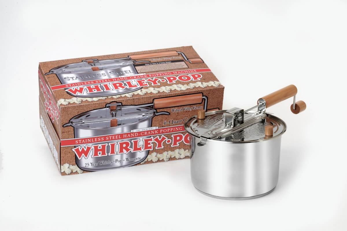 Whirley Pop Popcorn Maker-Stainless Steel