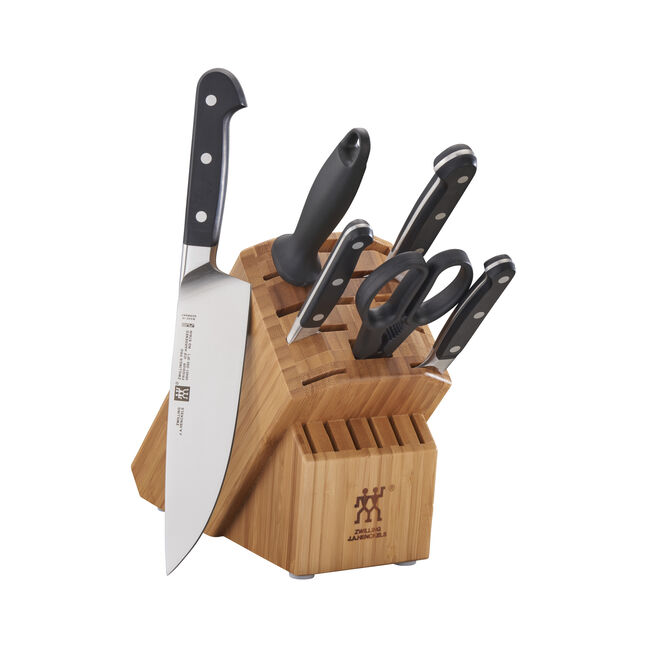 ZWILLING Pro 7 pc Bamboo Knife Block Set