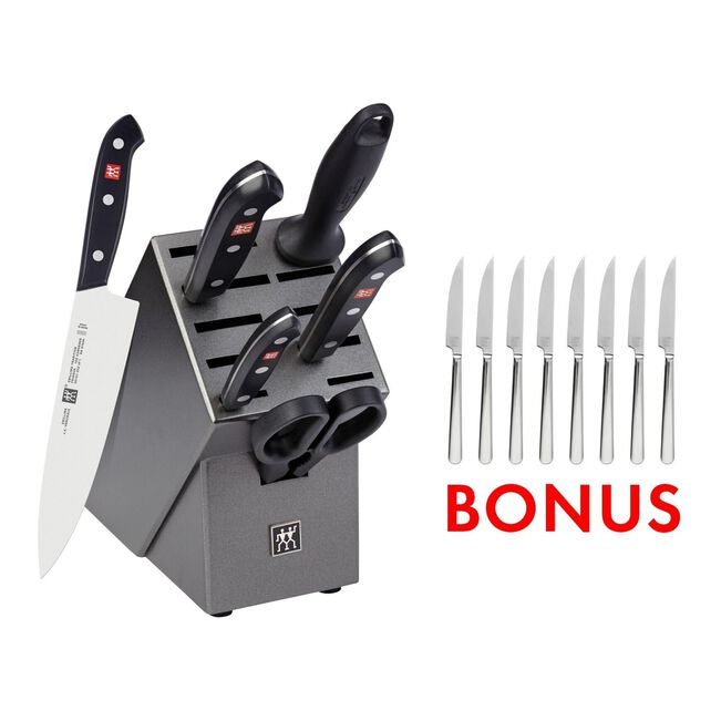 ZWILLING Tradition 7 pc Block Set with Bonus Steak Set