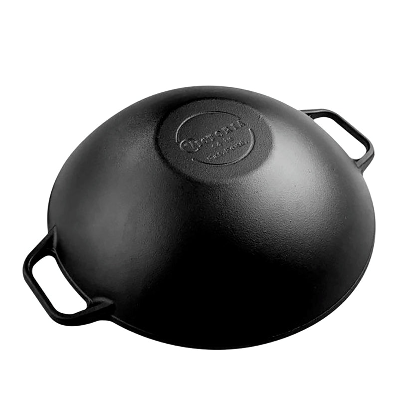 VICTORIA Cast Iron Wok-14&quot;