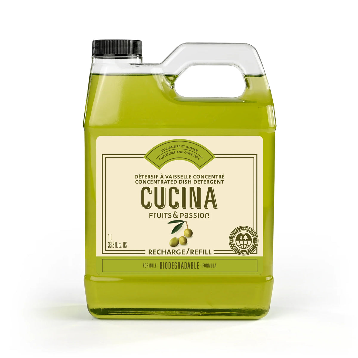 Cucina Coriander and Olive Tree Dish Detergent