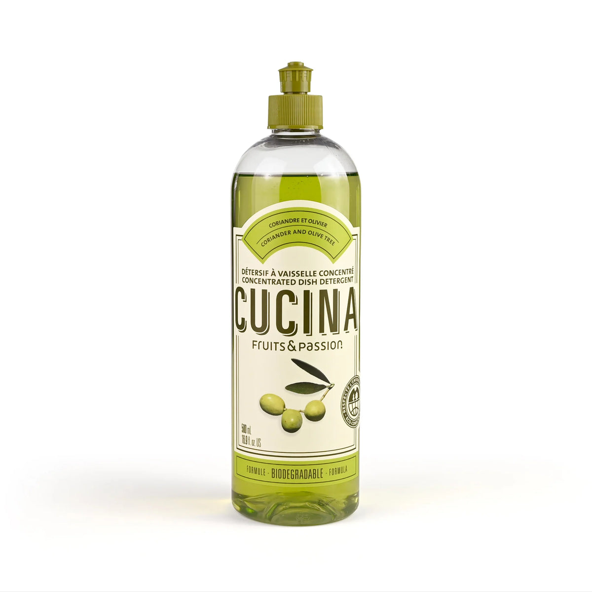 Cucina Coriander and Olive  Dish Detergent - 500 ml