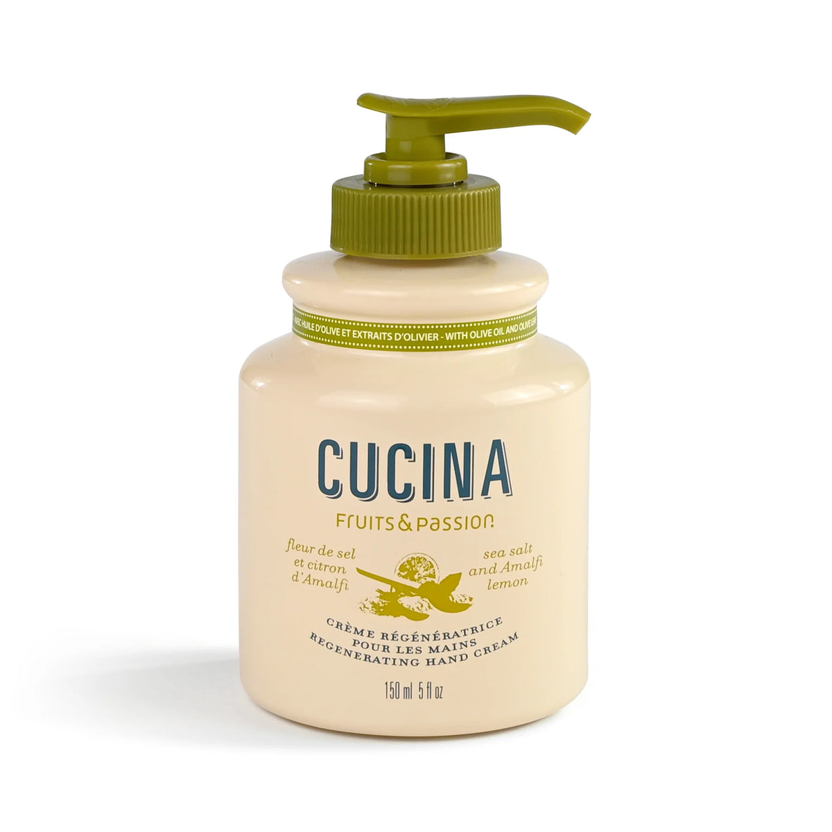Cucina Sea Salt and Amalfi Lemon Hand Cream - 150 ml