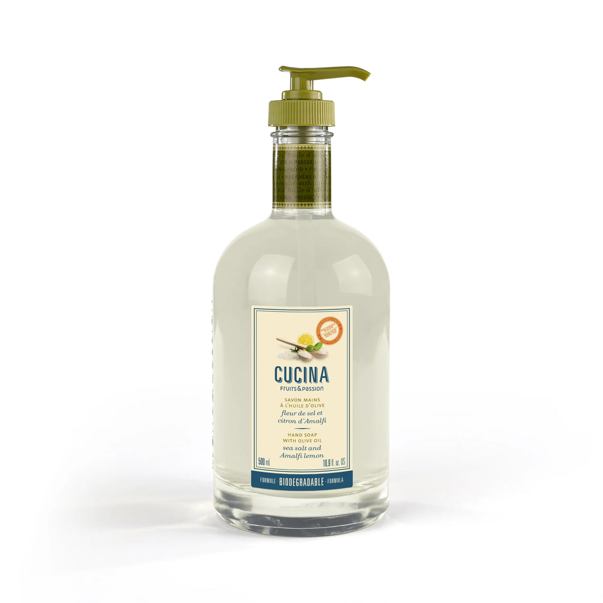 Cucina Sea Salt and Amalfi Lemon Hand Soap - 500 ml