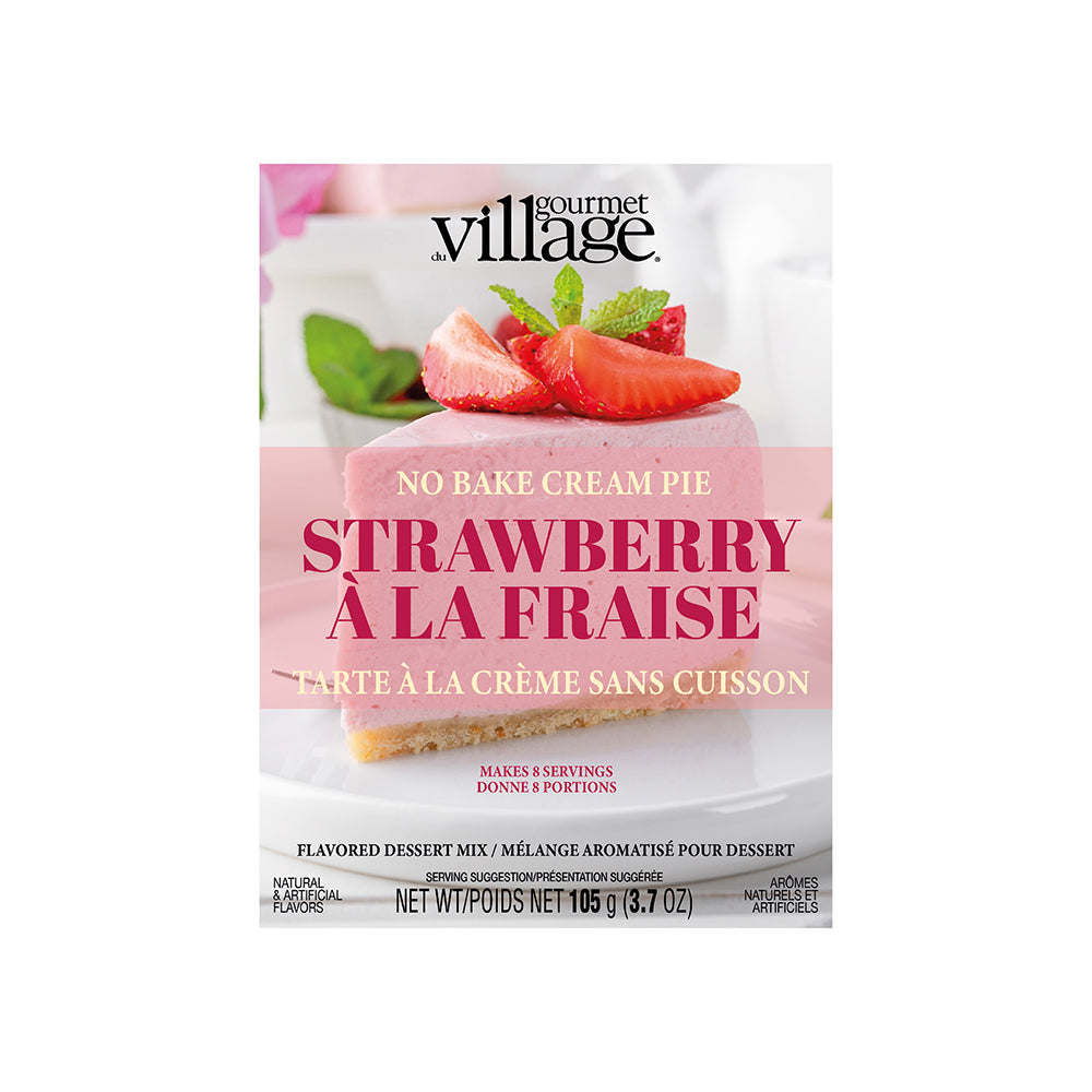 Gourmet Village No Bake Strawberry Cream Pie