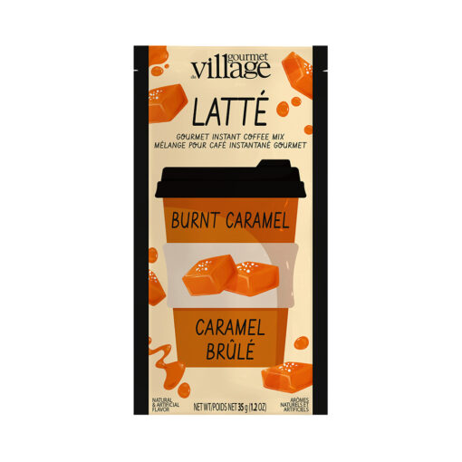 Gourmet Village Instant Coffee - Burnt Caramel Latte