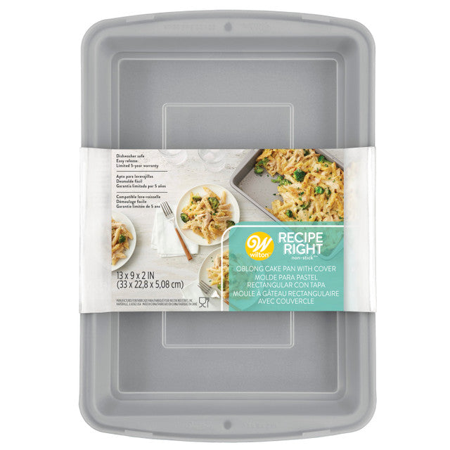 Recipe Right 9&quot; x 13&quot; Oblong Pan Covered