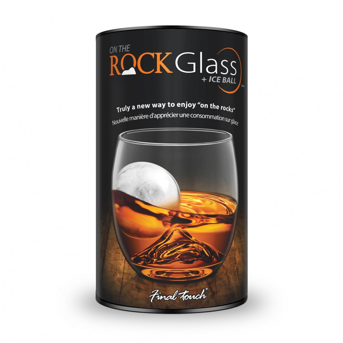 On The Rock Glass with Ice Ball Mold