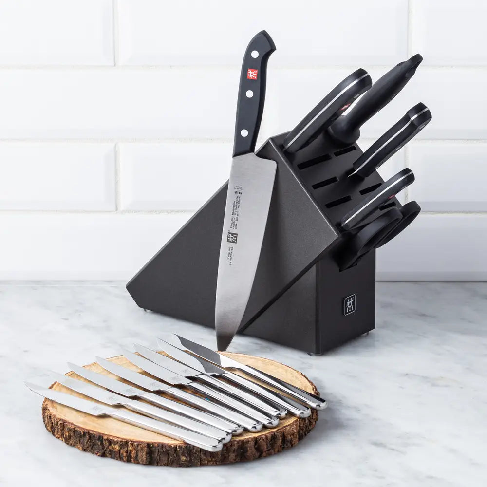 ZWILLING Tradition 7 pc Block Set with BONUS Steak Knives - Gifts