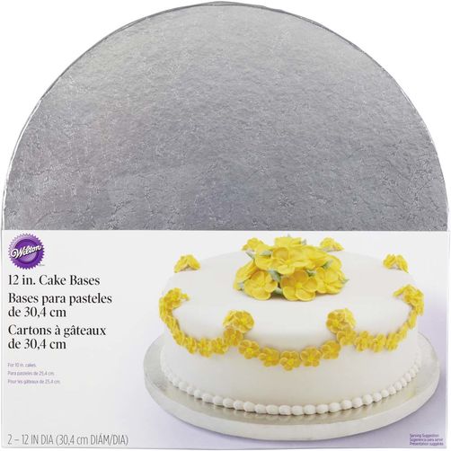 Cake Base Silver-12&quot; Round