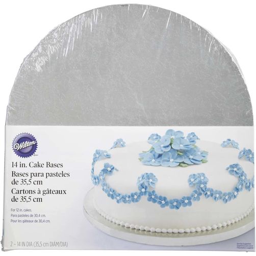 Cake Base Silver-14&quot; Round