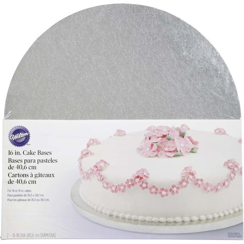 Cake Base Silver-16&quot; Round