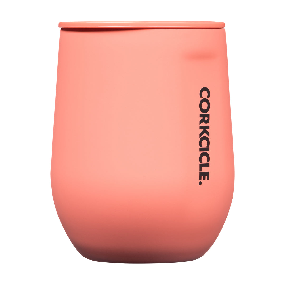 CORKCICLE - Stemless Cup Neon Lights Coral 12 oz