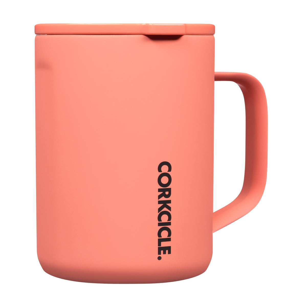 CORKCICLE - Mug Neon Lights Coral 16 oz