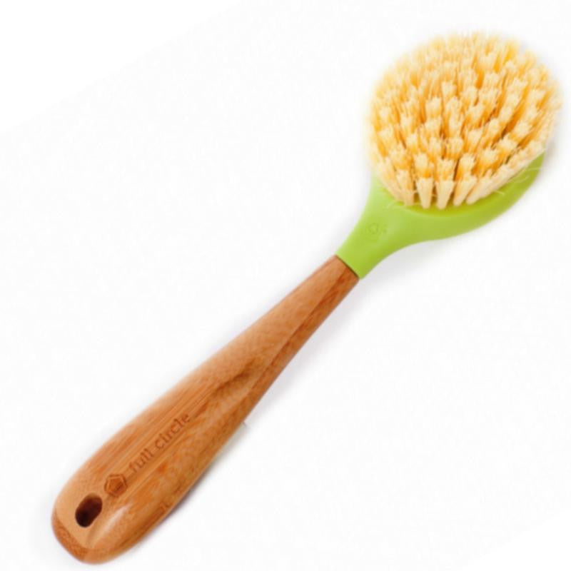 Full Circle White & Bamboo Be Good Dish Brush