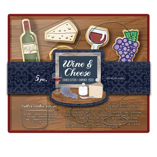 Cookie Cutter Set-Wine &amp; Cheese