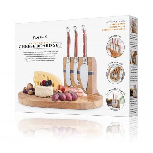 Cheese Board Set - Magnetic 5 Piece