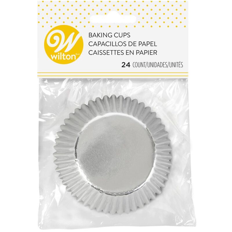 Cupcake Liners-Silver Foil