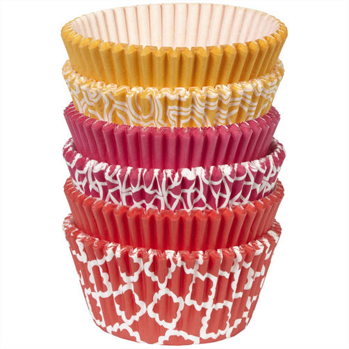 Cupcake Liners-Orange, Pink and Red