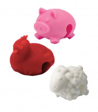 Silicone Lid Lifters – Farm Animals (Set of 3)