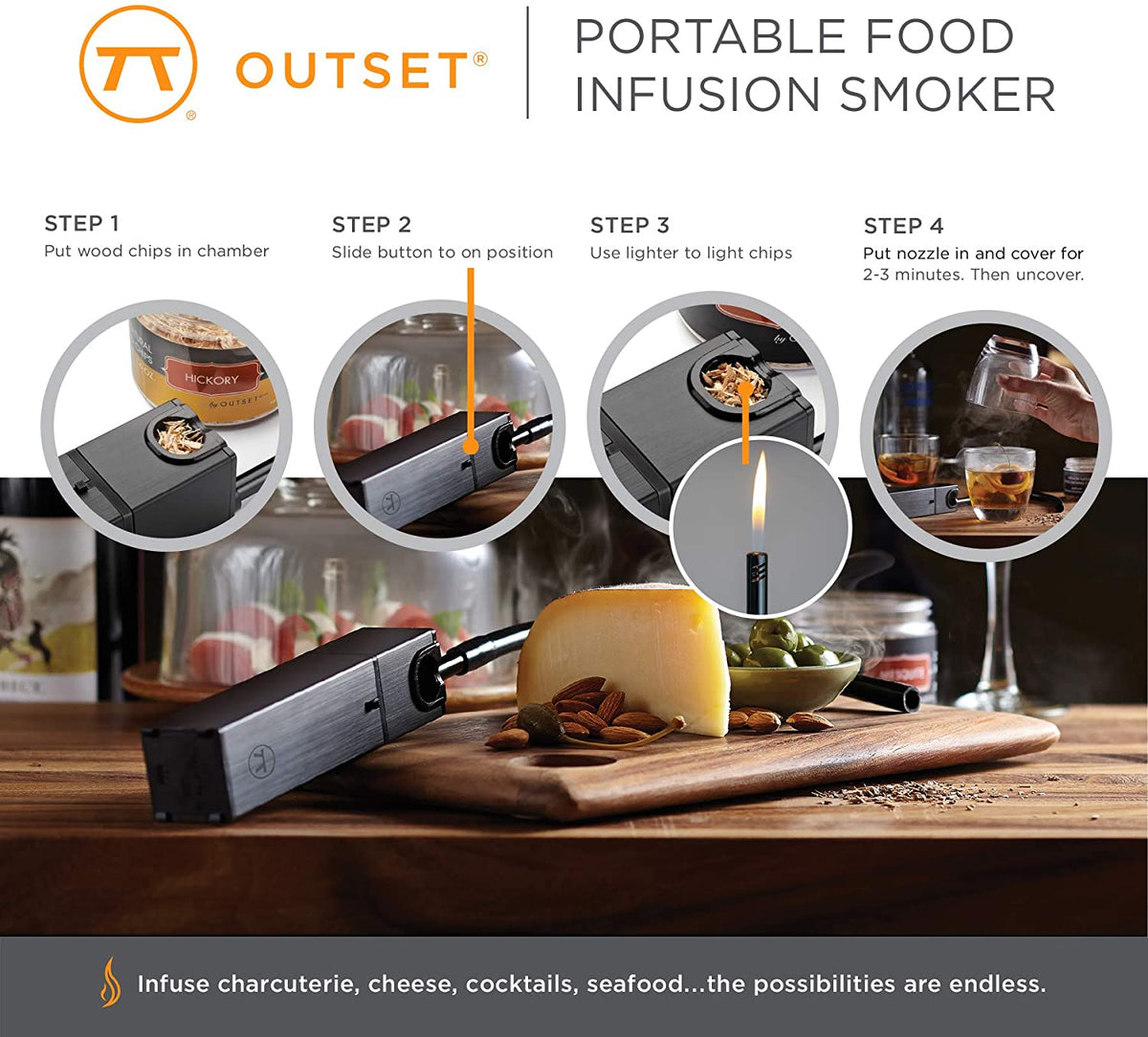 Outset Portable Food Infustion Smoker