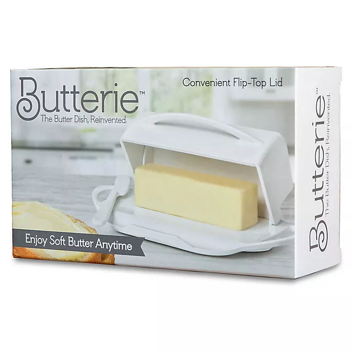 Butterie - Flip-Top Butter Dish and Spreader