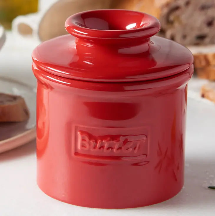 Butter Bell Crock - Cafe Collection Red
