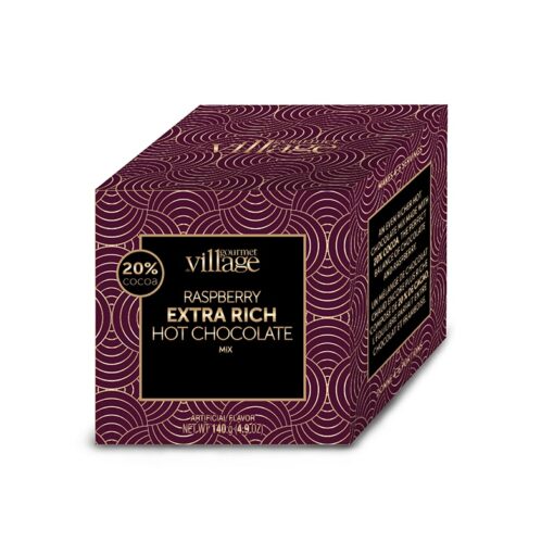 Gourmet Village Hot Chocolate - Raspberry Extra Rich Hot Chocolate Cube