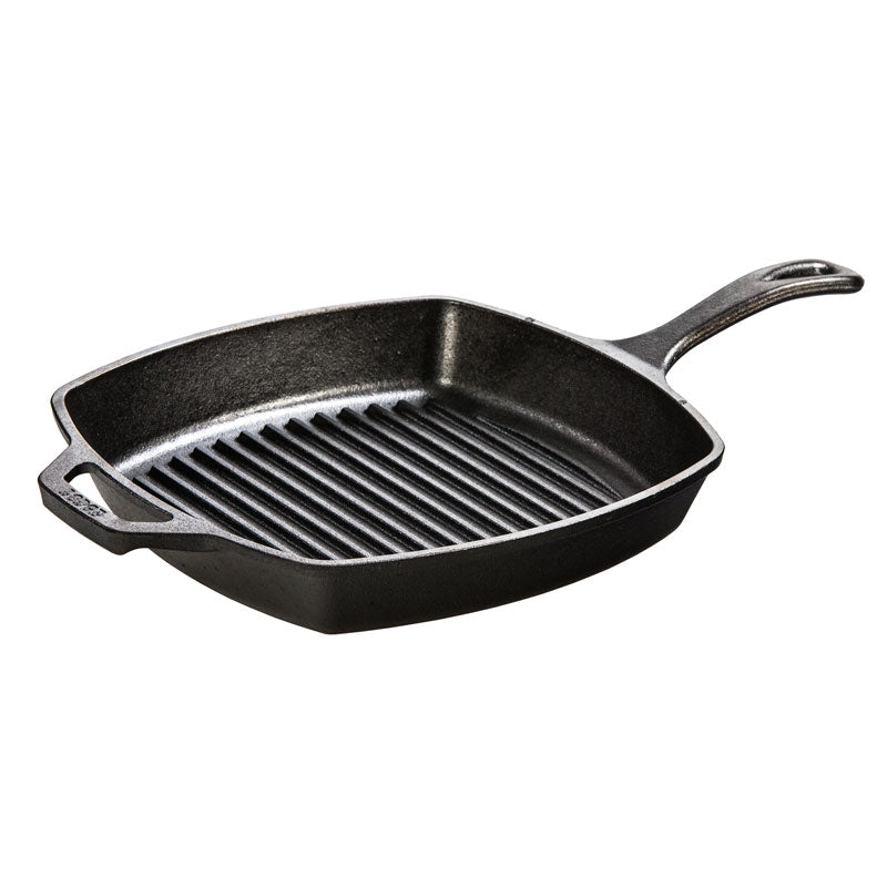 Lodge 10.5&quot; Square Cast Iron Grill Pan