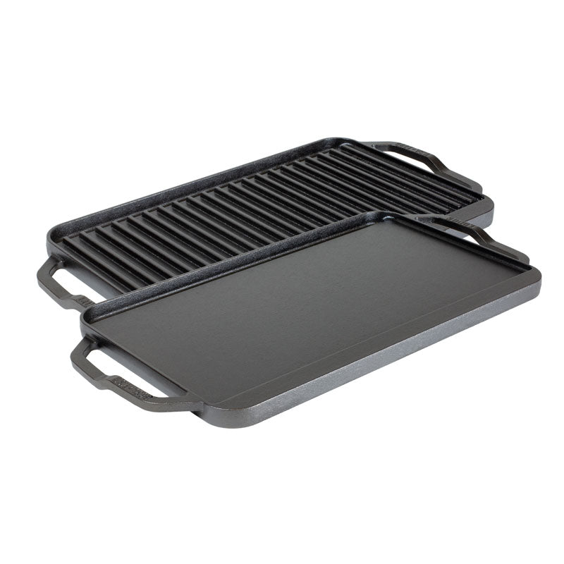 Lodge Chef Collection 19.5 x 10&quot; Cast Iron Reversible Grill/Griddle