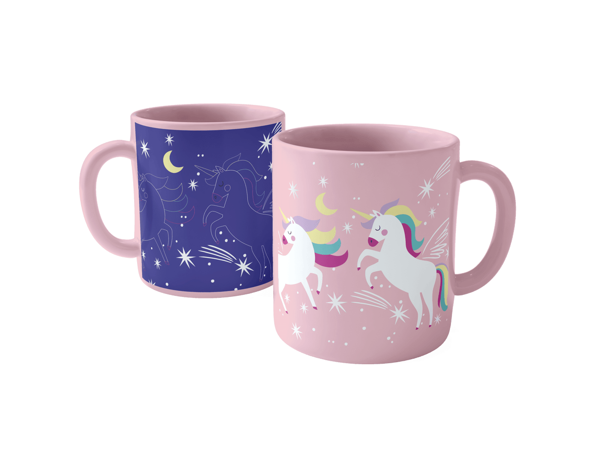 Gourmet Village Unicorn Color Changing Mug Set