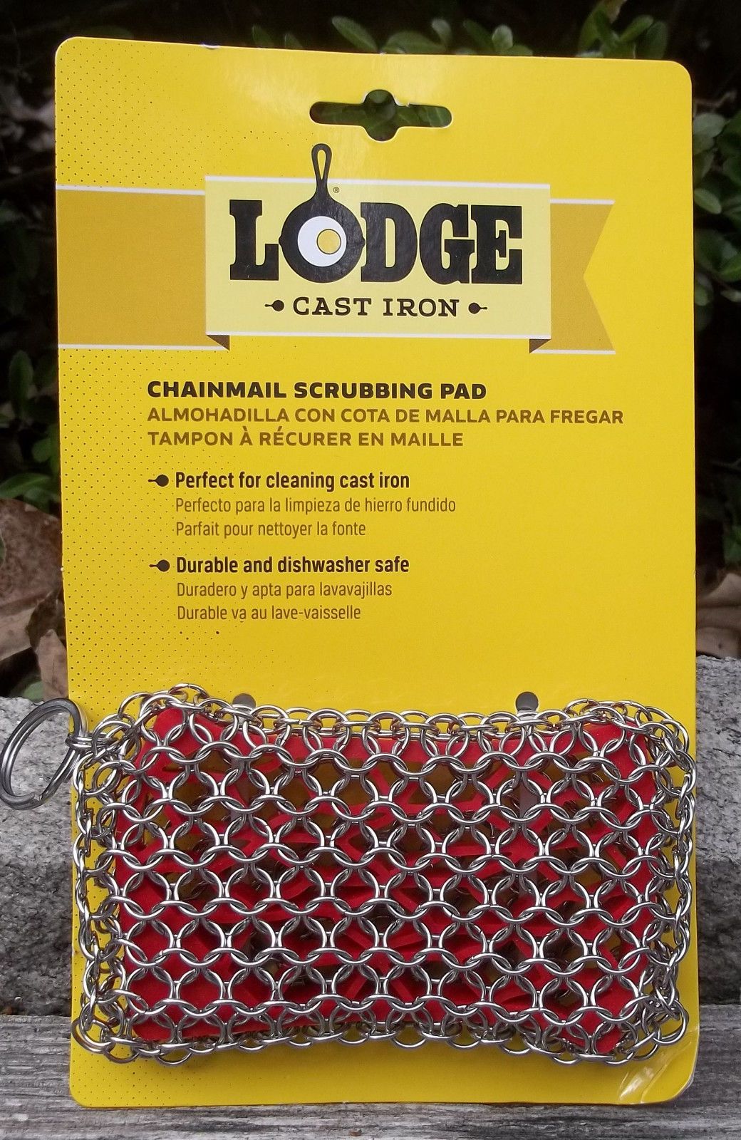 Lodge Red Chainmail Scrubbing Pad